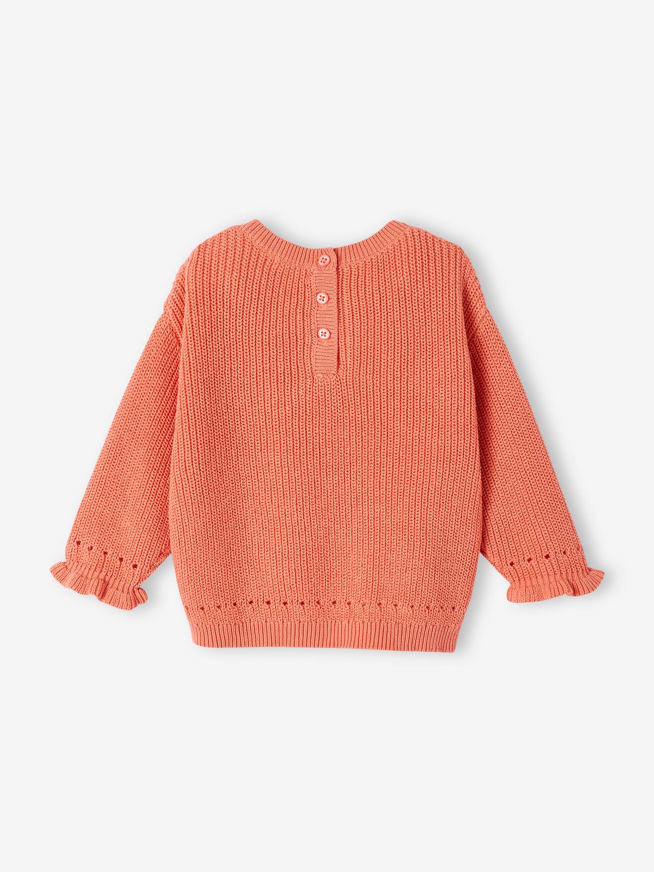 Vertbaudet Baby Pullover aus Rippstrick Oeko-Tex - eisblau
