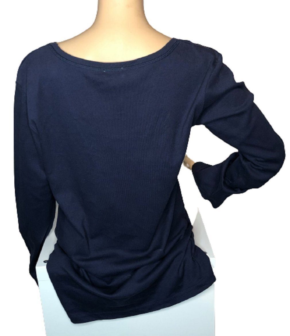 Bellybutton Umstandsshirt N-22820 blau Aufdruck „boy or girl?“