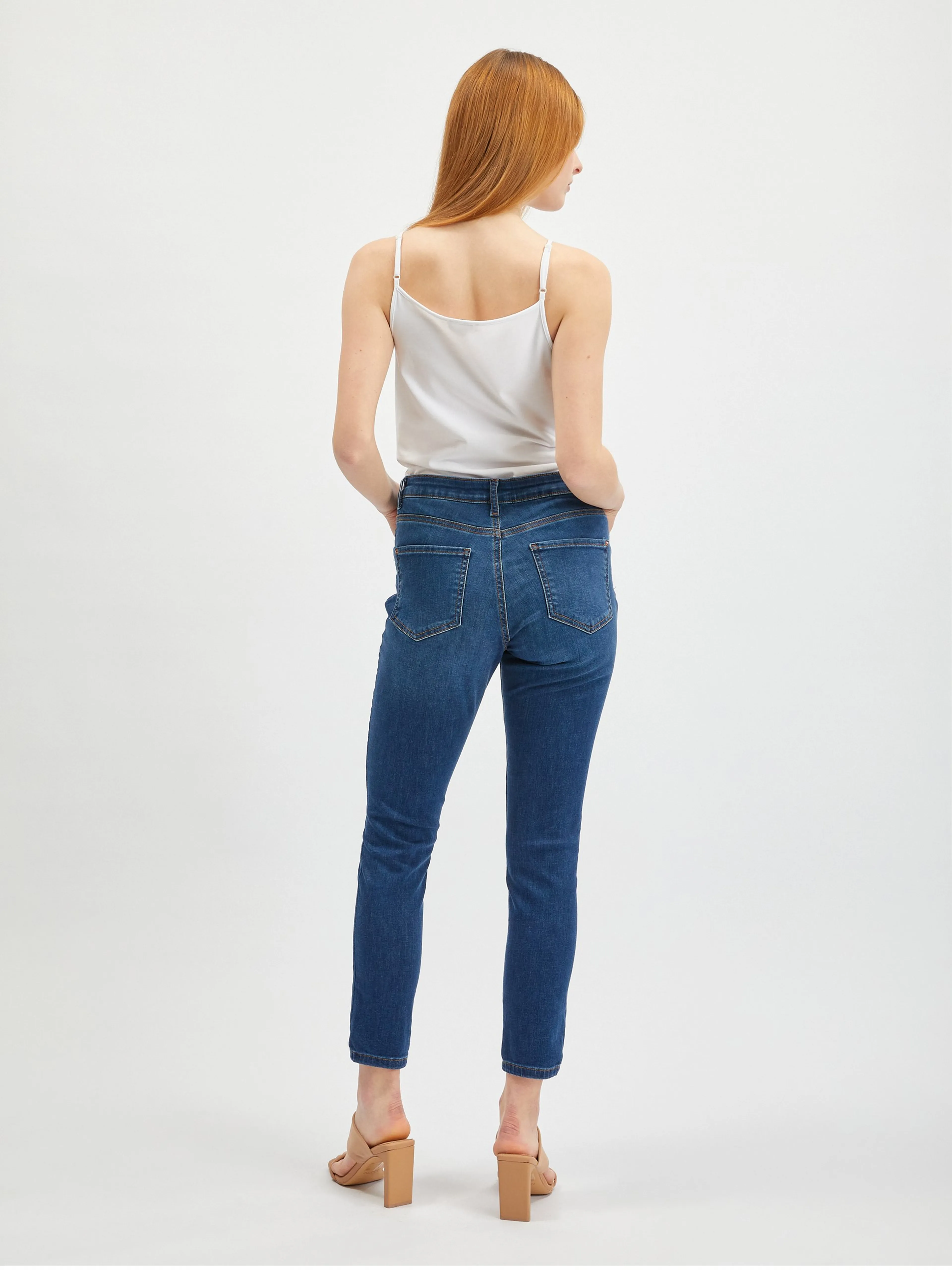 Dunkelblaue Skinny Fit Jeans für Damen ORSAY