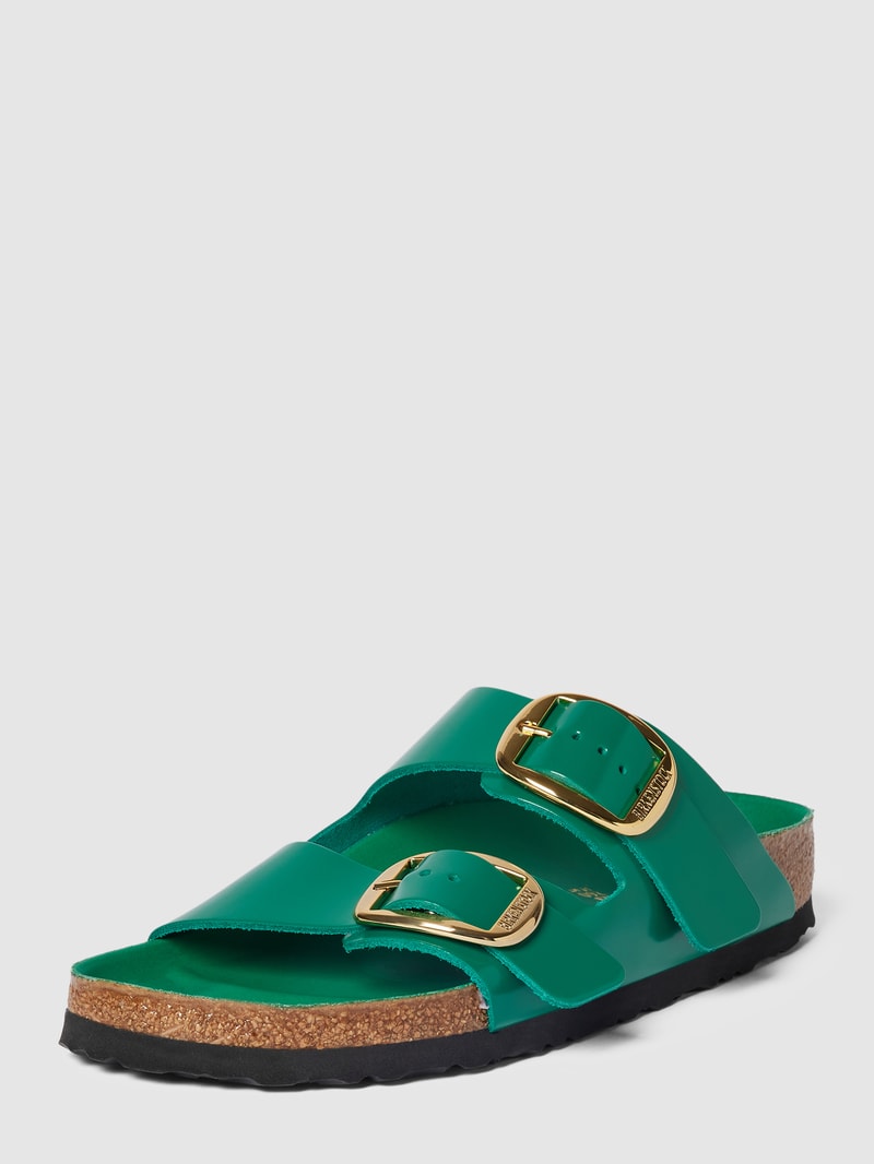 Slides aus echtem Leder Modell 'Arizona' in grün