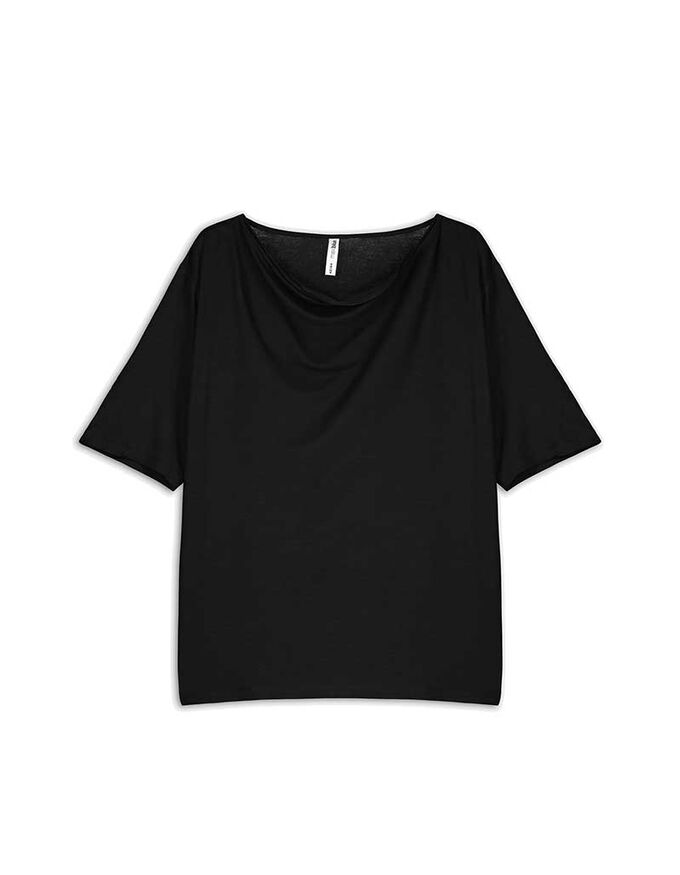 T-Shirt - Wasserfall-Ausschnitt