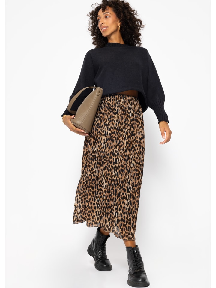 SASSYCLASSY Chiffon Rock in Braun günstig kaufen