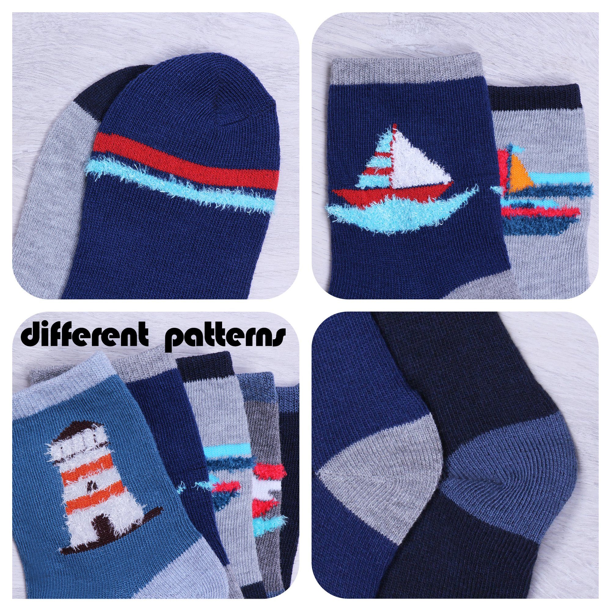 L&K-II Langsocken 2117-2816 (Beutel, 10/12 Paar) Jungen Socken aus Baumwolle