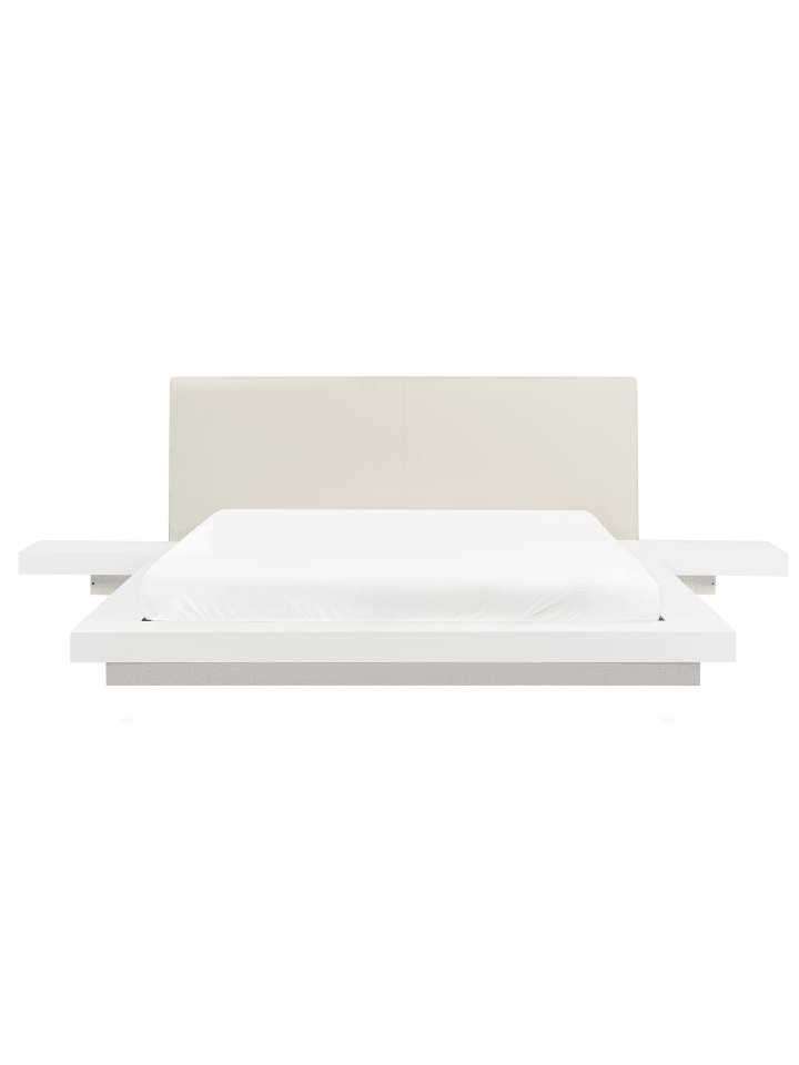 Beliani Doppelbett ZEN in Weiß - (W) 308 x (H) 86 x (L) 229 cm günstig kaufen onesize