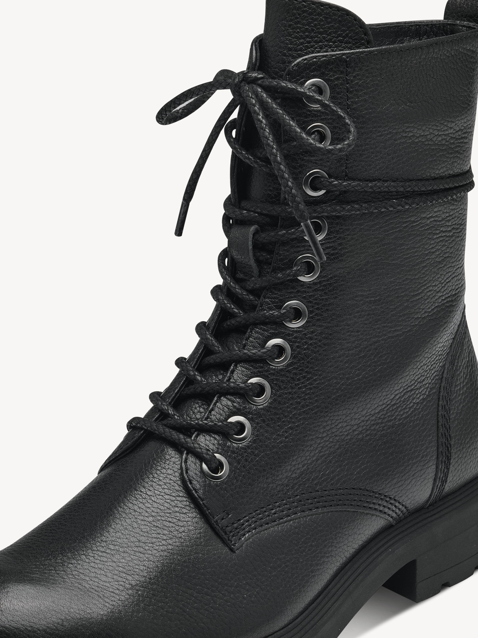 Bottine en cuir - noir