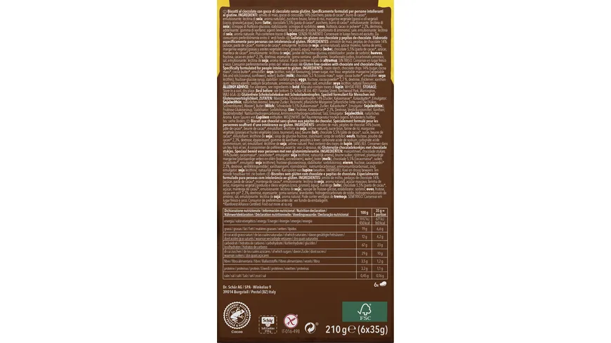Schär Soft Cookie Double Chocolate 210 g