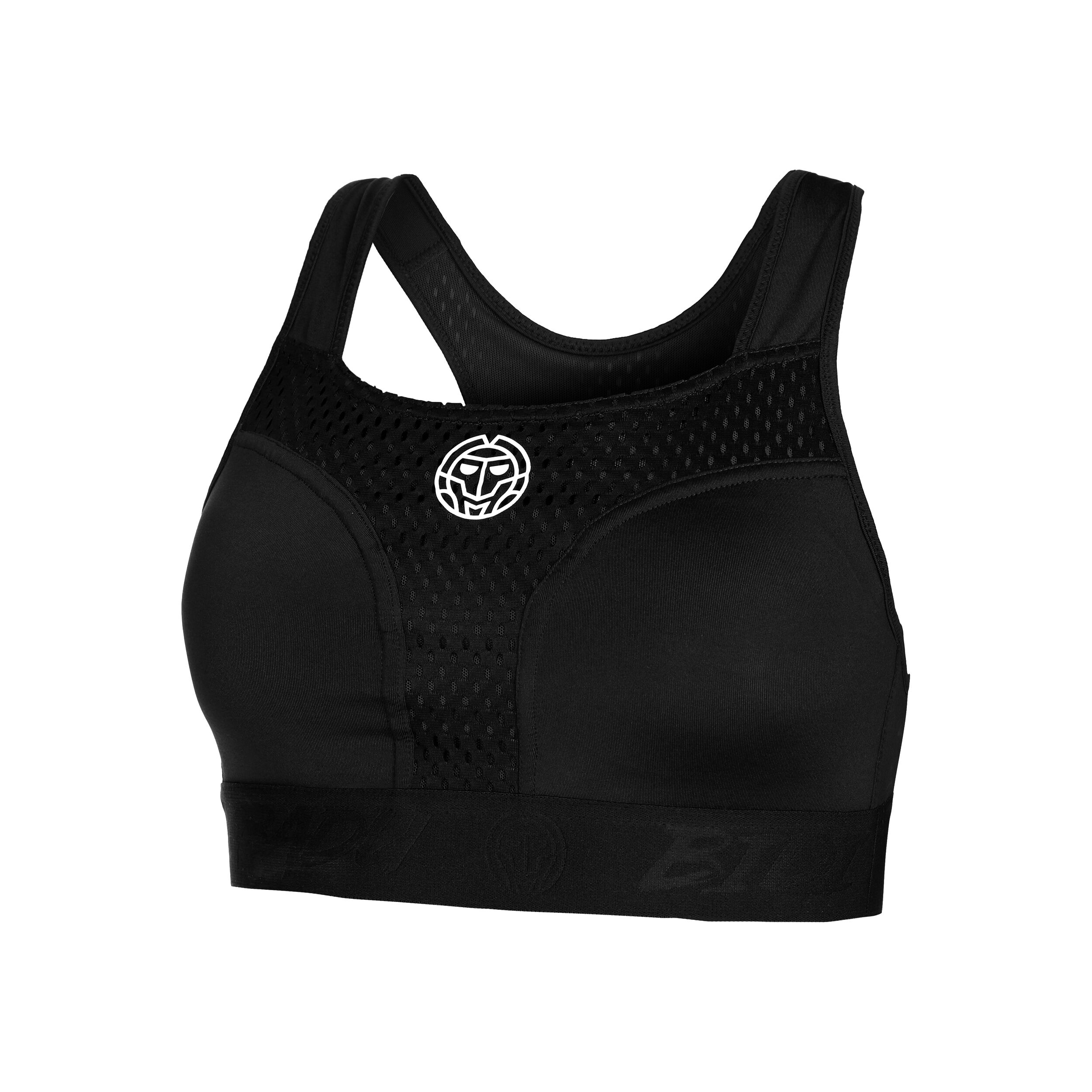 Crew High Support Sport-BH Damen - Schwarz
