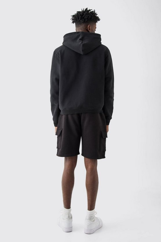 Lockere mittellange Man Signature Cargo-Shorts