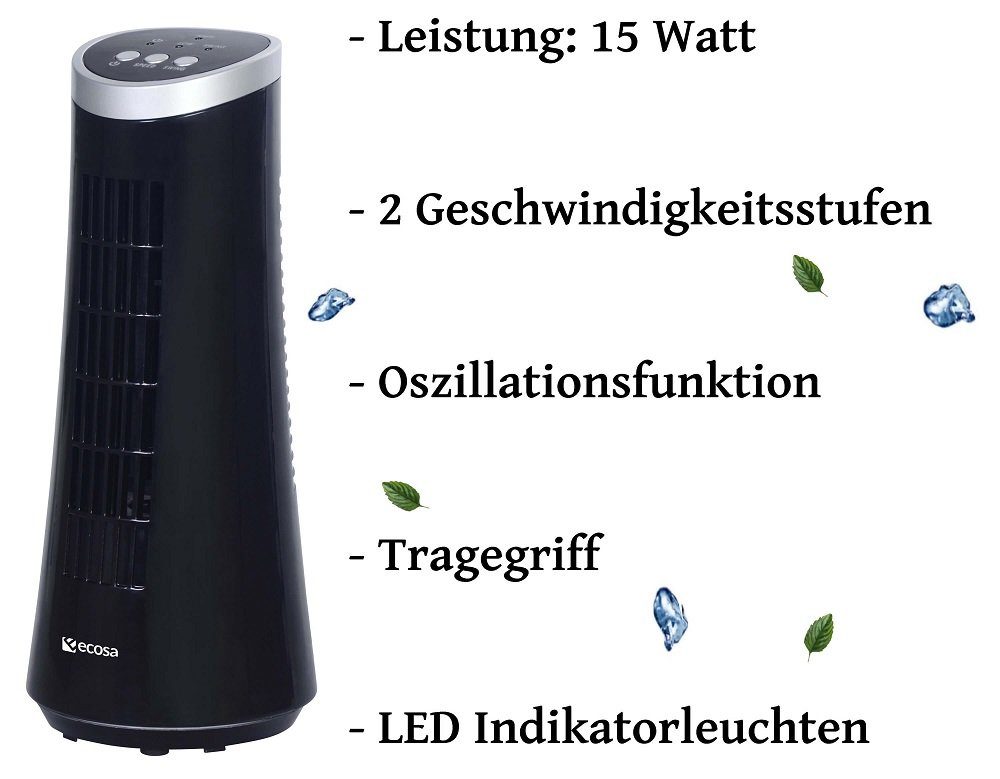 ecosa Tischturmventilator EO-302, Tragegriff