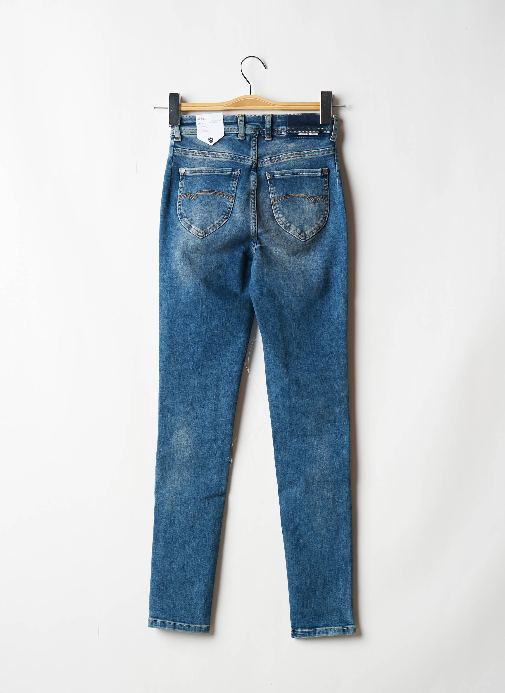 Freeman T Porter Jeans Skinny Femme couleur bleu