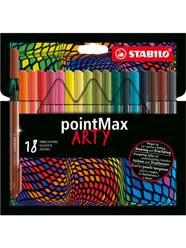 STABILO Filzschreiber pointMax Arty Packung mit 18 Stück günstig kaufen onesize