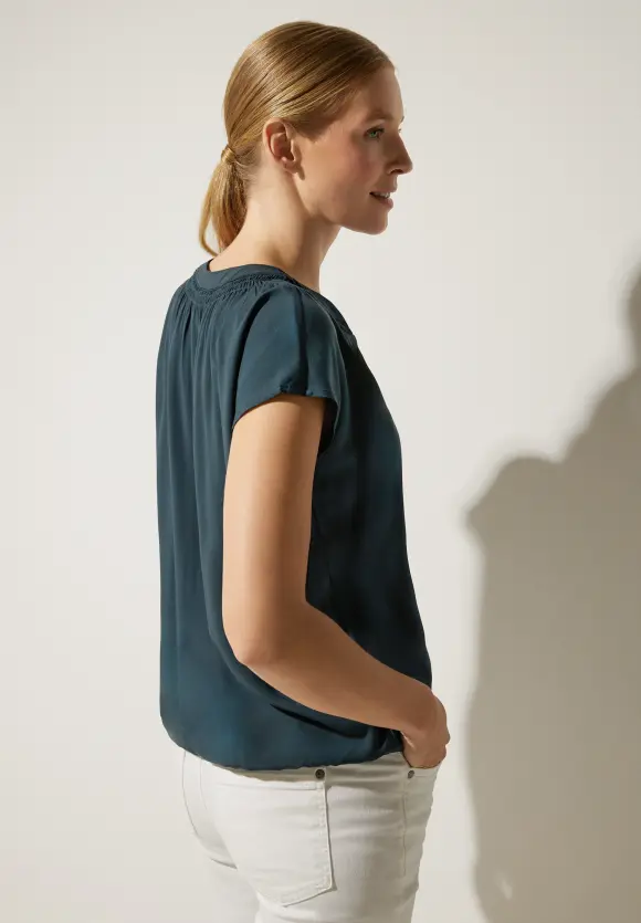 Street One Viskosebluse mit Elastiksaum