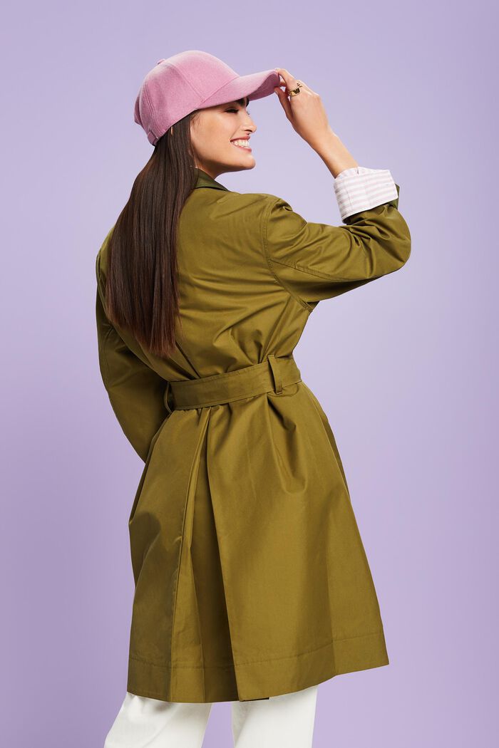Trenchcoat aus Bio-Baumwolle mit Gürtel