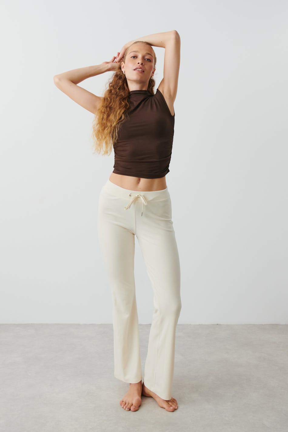 Velour trousers