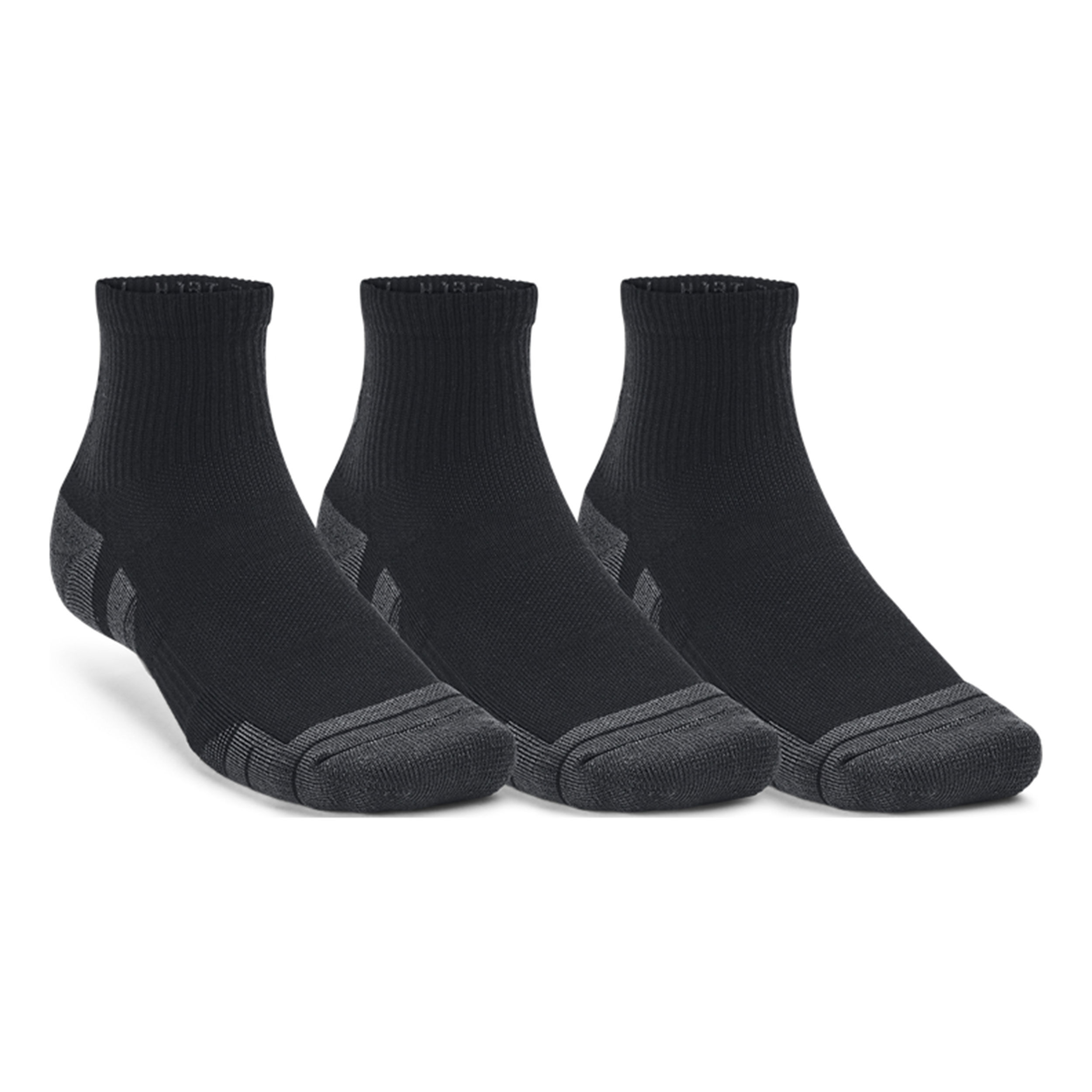 Performance Tech Quarter Tennissocken - Schwarz
