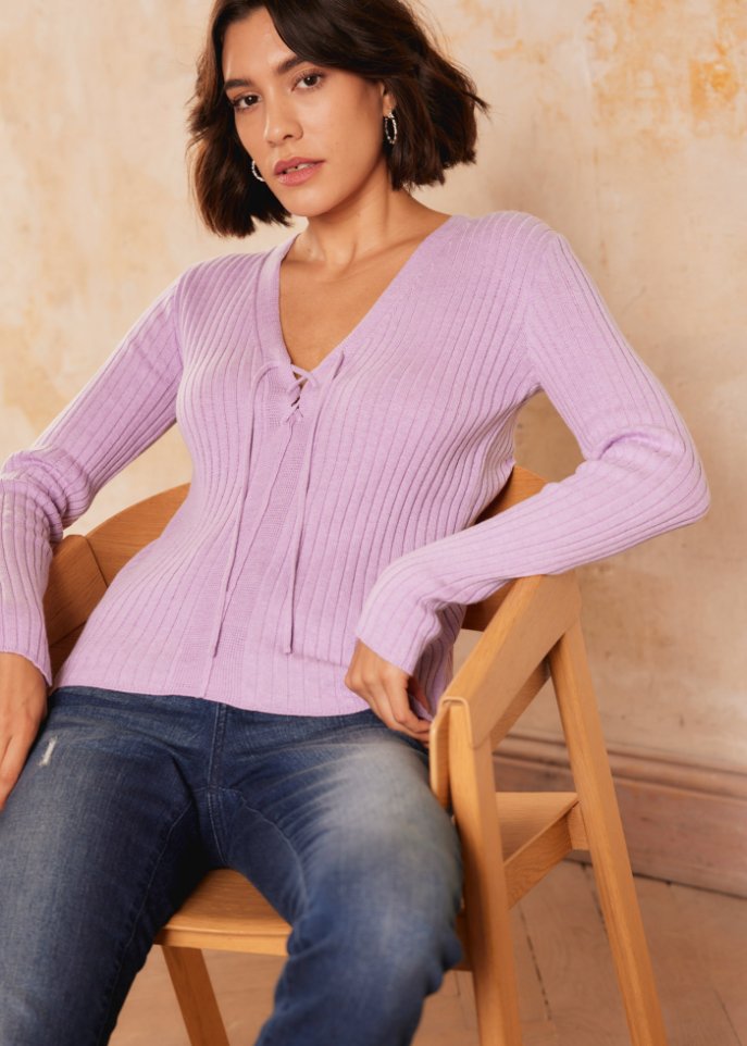 Pullover mit Schnürung