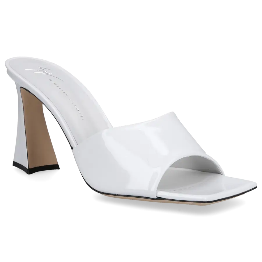 Giuseppe Zanotti - Pantoletten SOHLENE Lackleder - weiß