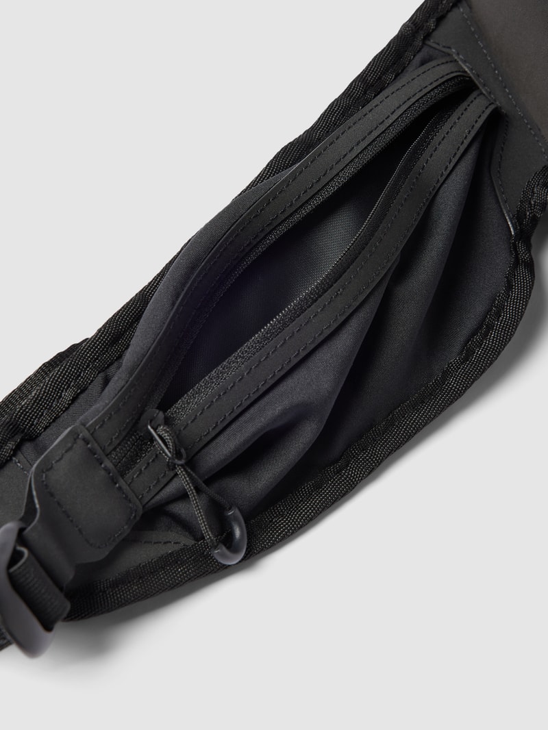 Gürteltasche mit Label-Print Modell 'RUN' in schwarz