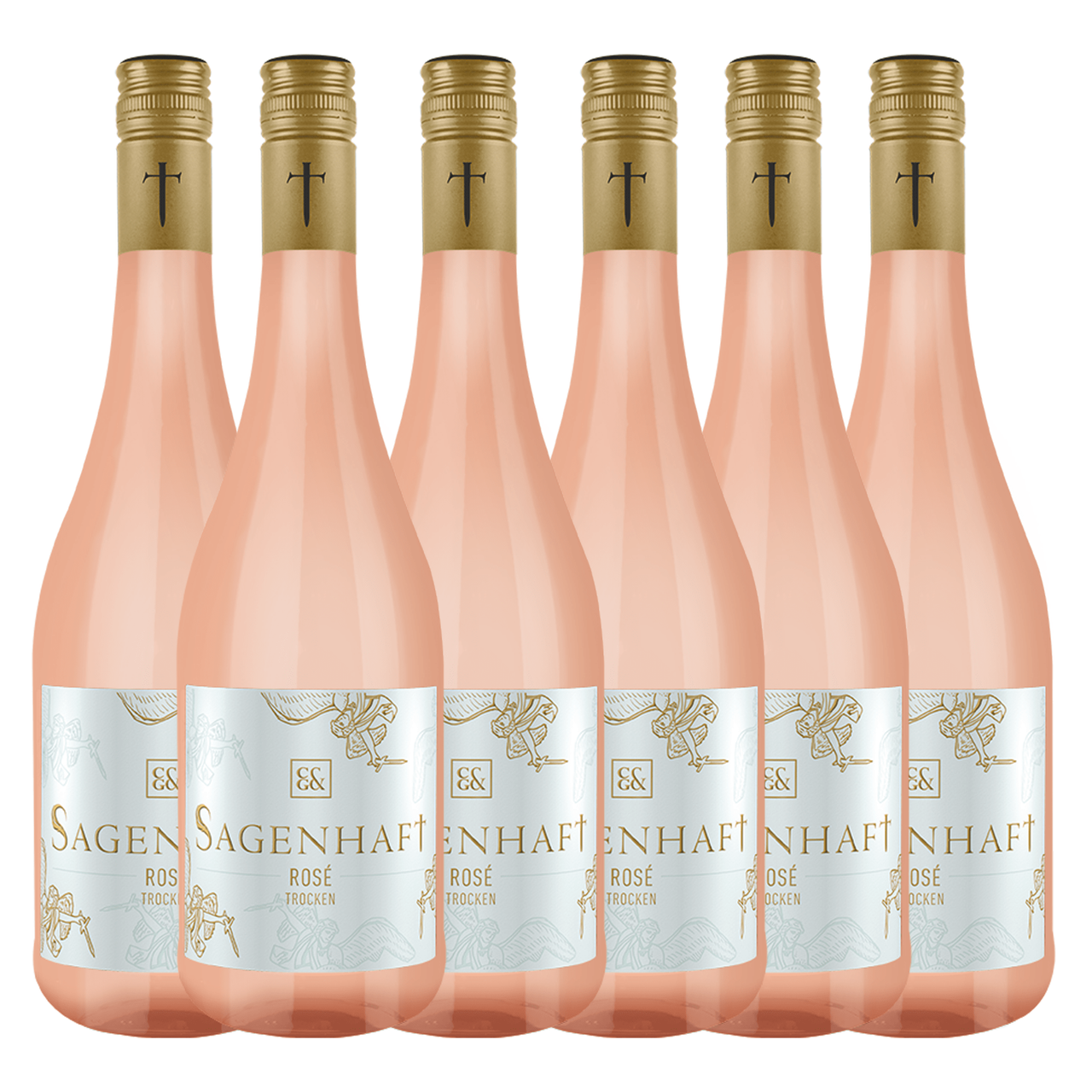 Württembergische WZG Sagenhaft Rosé Qualitätswein trocken 0,75L 6er Karton