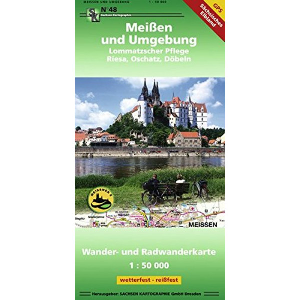 Meißen und Umgebung 1 : 50 000 - Wanderkarte