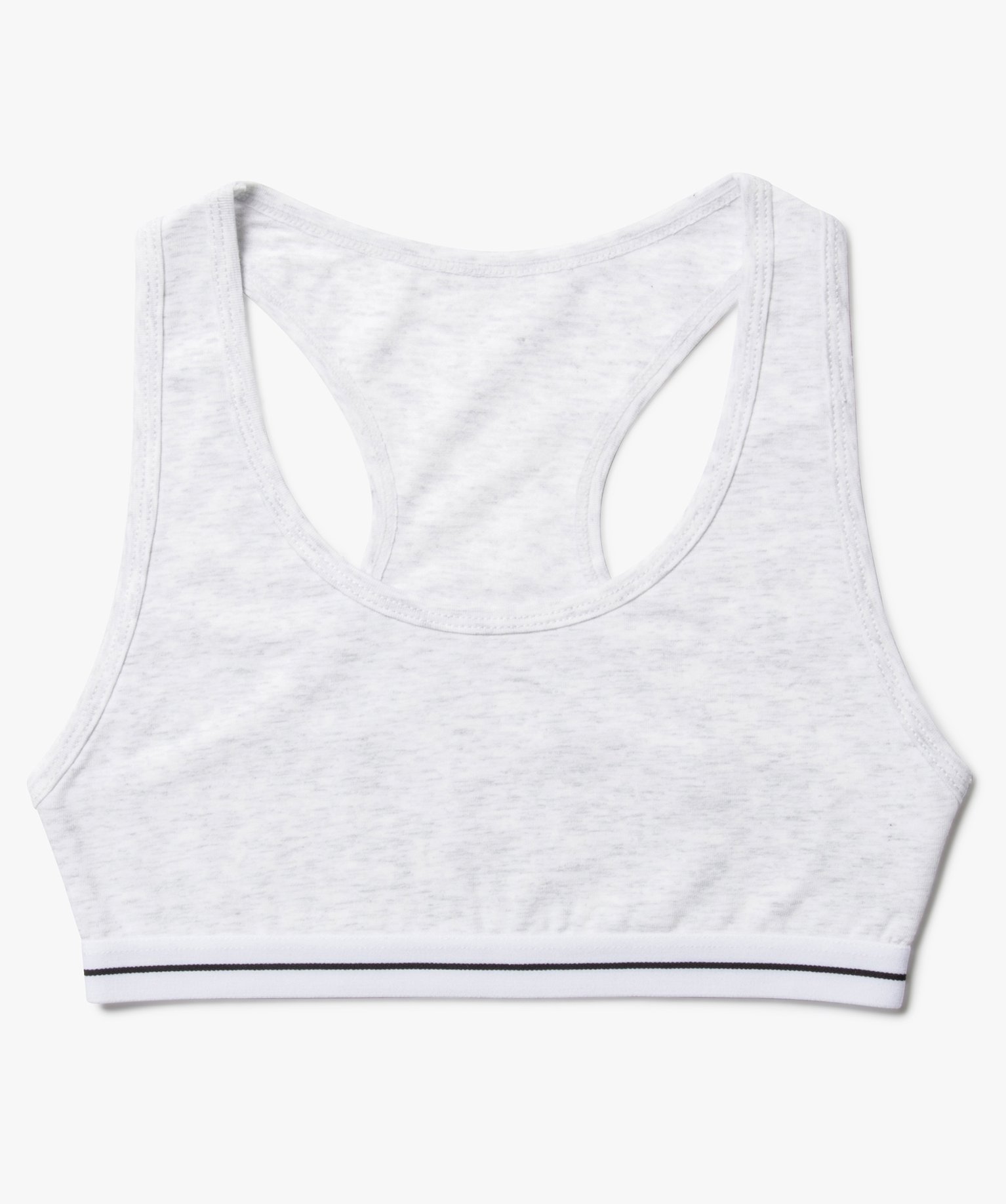 Brassière fille avec dos nageur gris | GEMO