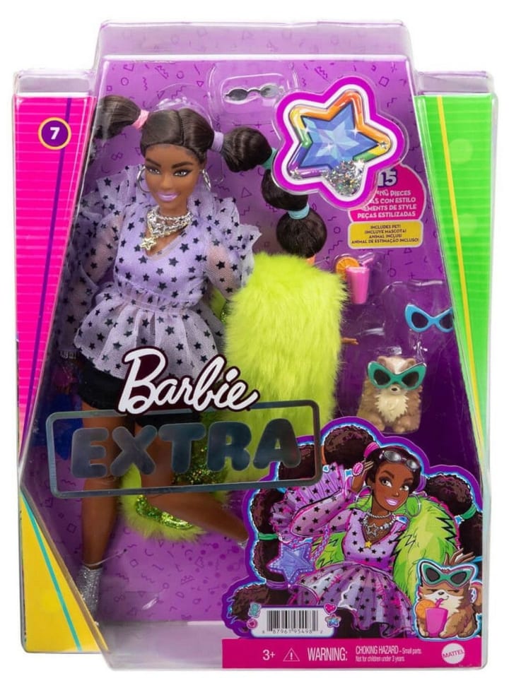 Barbie Barbie mit Zöpfen und Bobble Haargummies in Mehrfarbig ab 3 Jahre günstig kaufen onesize