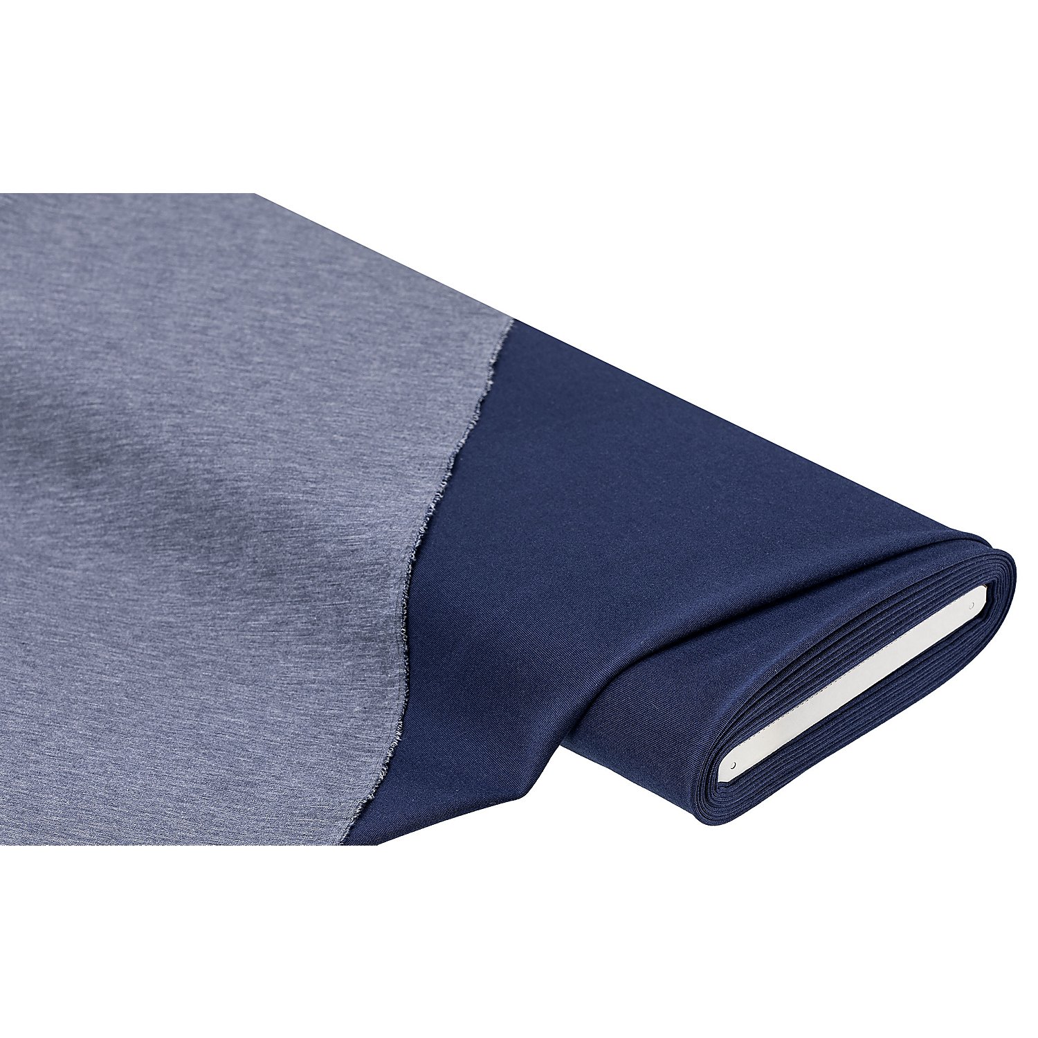 Romanit-Jersey Doubleface, blau-color