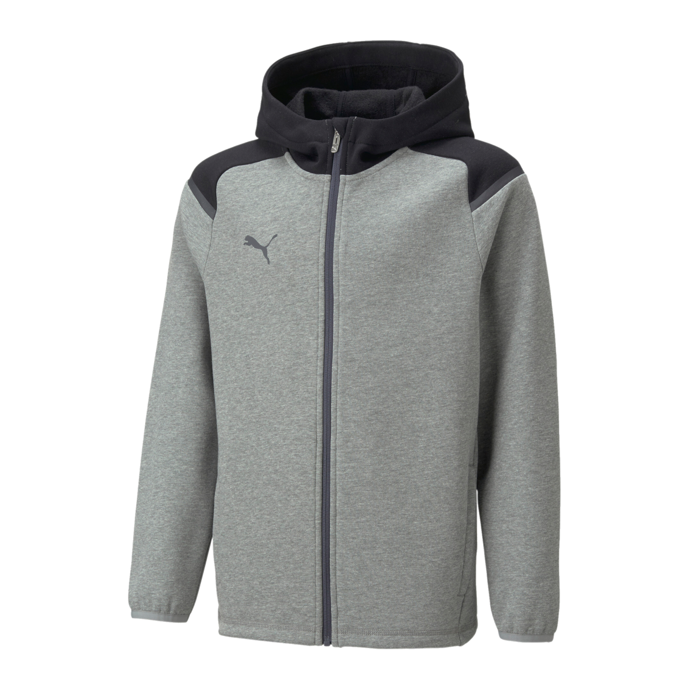 PUMA teamCUP Casuals Kapuzenjacke Kids Grau F13