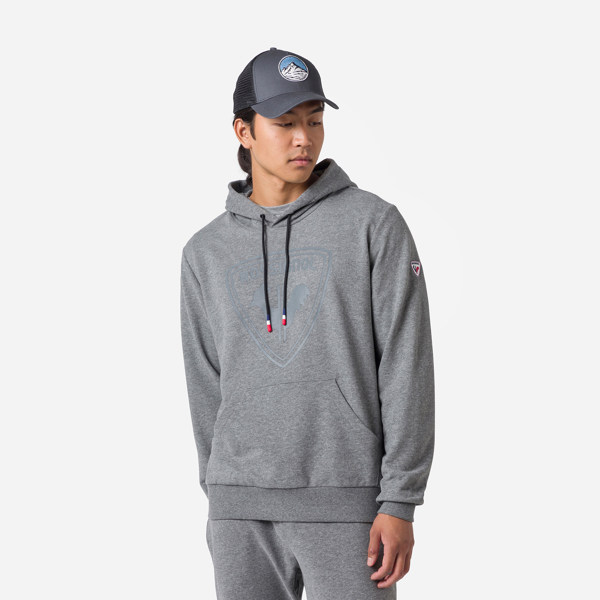 Sweat en coton à capuche Logo Homme