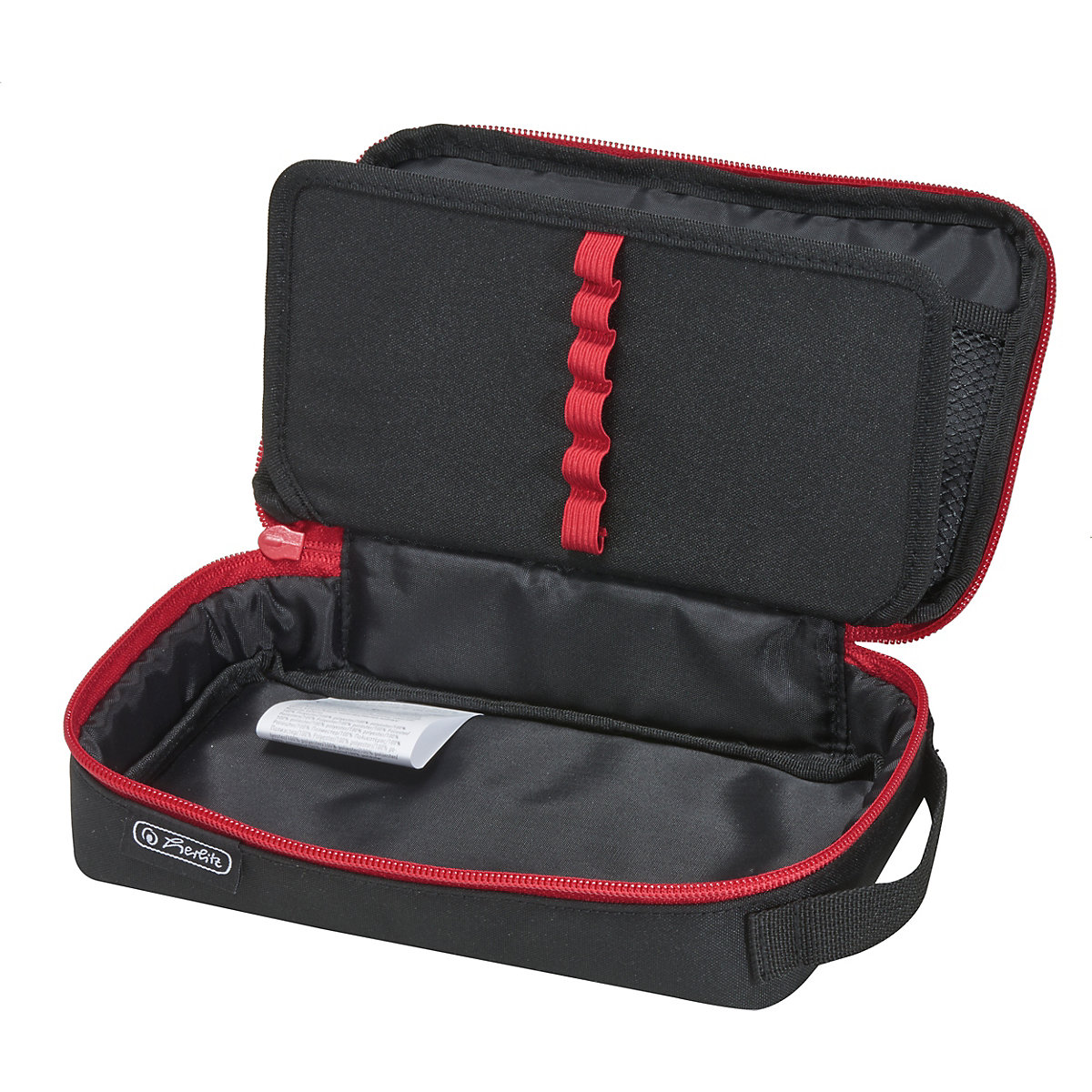 Etuibox 2 Go schwarz/rot, inkl. Fach für Geodreieck, unbefüllt