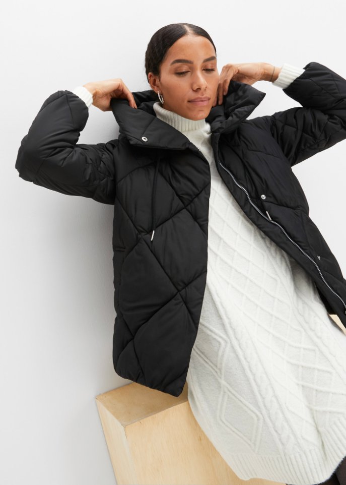 Steppjacke mit Kapuze