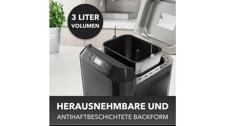 CLATRONIC Brotbackautomat BBA 3774 Schwarz