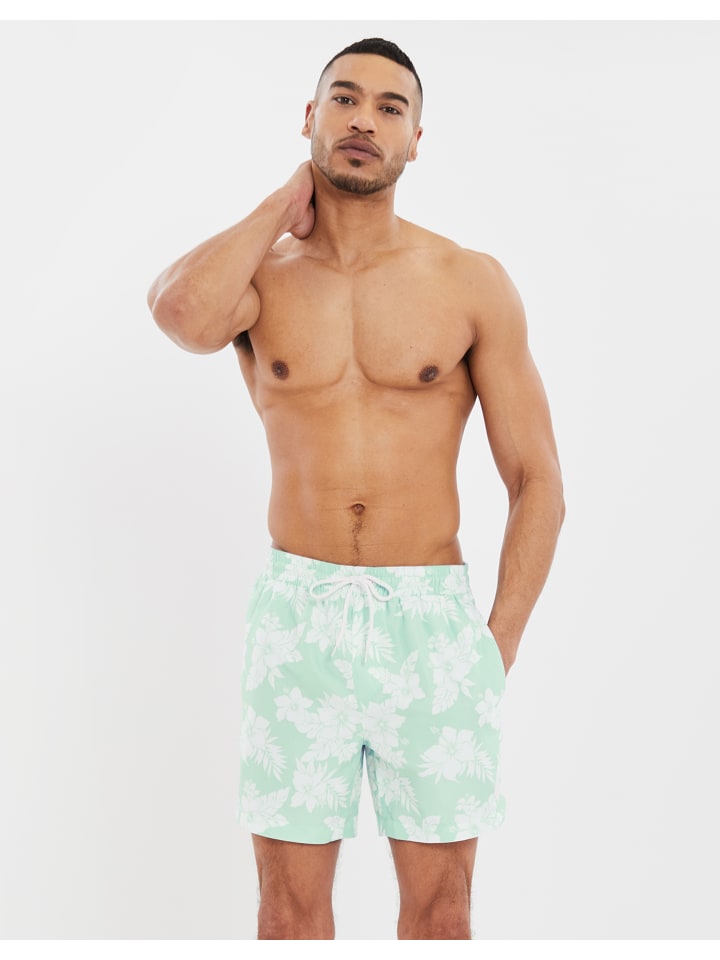 Threadbare Badehose THB Swim Short Sunset in Mint günstig kaufen