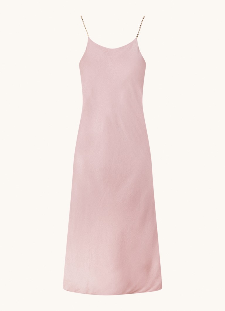Robe midi en satin Cleo de ba&sh avec dos nu