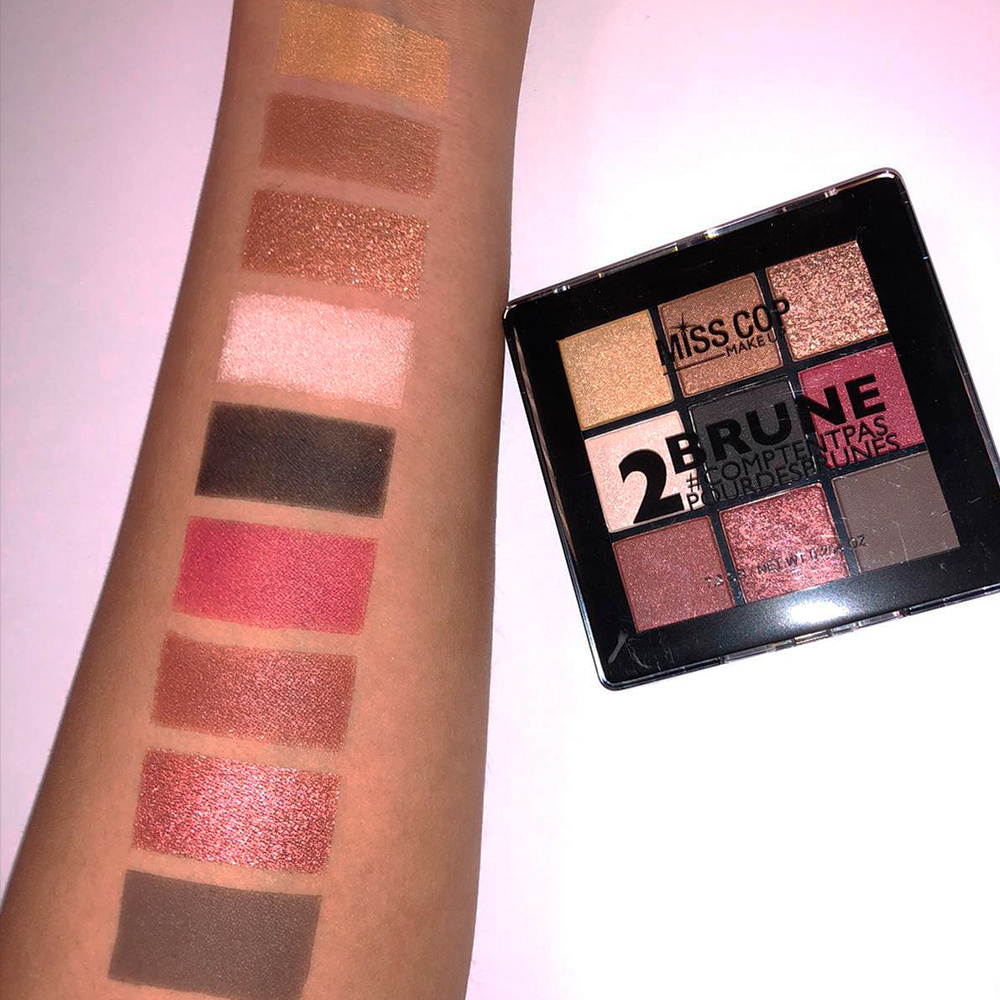miss cop Nuancier N°2 Brune Coffret maquillage