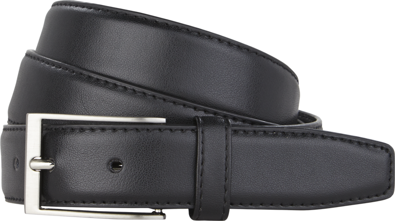 Gürtel aus Leder in schwarz