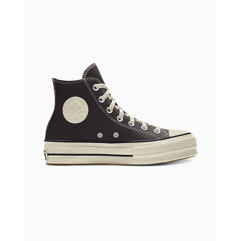 Converse Custom Chuck Taylor All Star Lift Platform Leather By You 173157CSP24_BLACK_P / schwarz