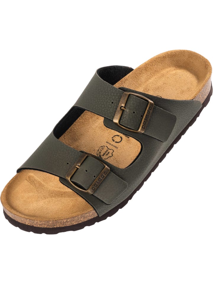 palado Pantoletten in Print Olive 1 günstig kaufen