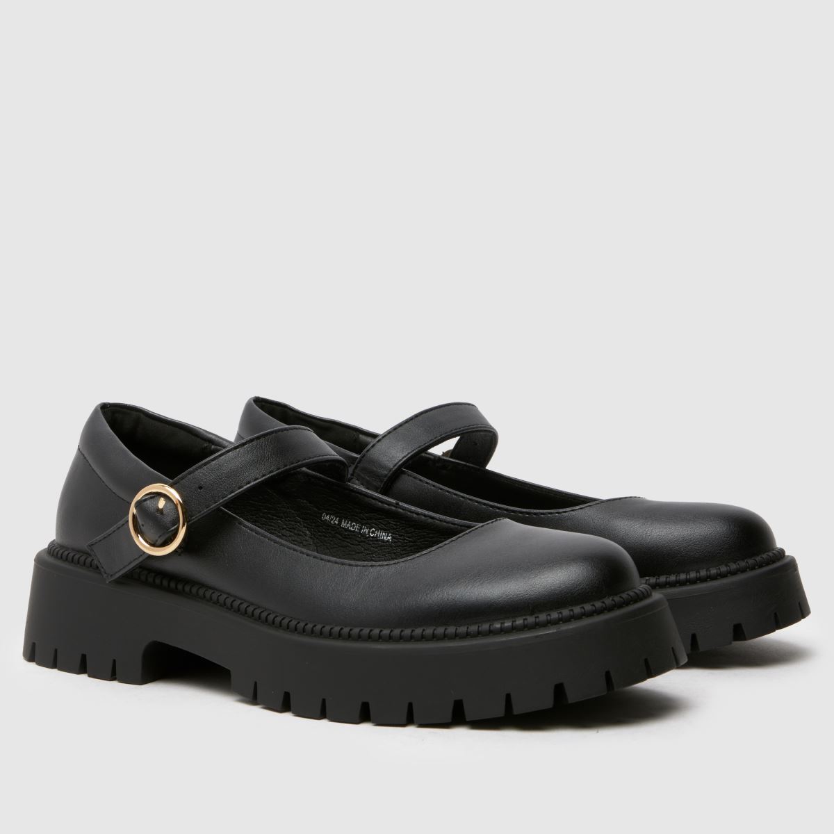 Schuh fekete Leila Mary Jane Lány Ifjúsági Cipő