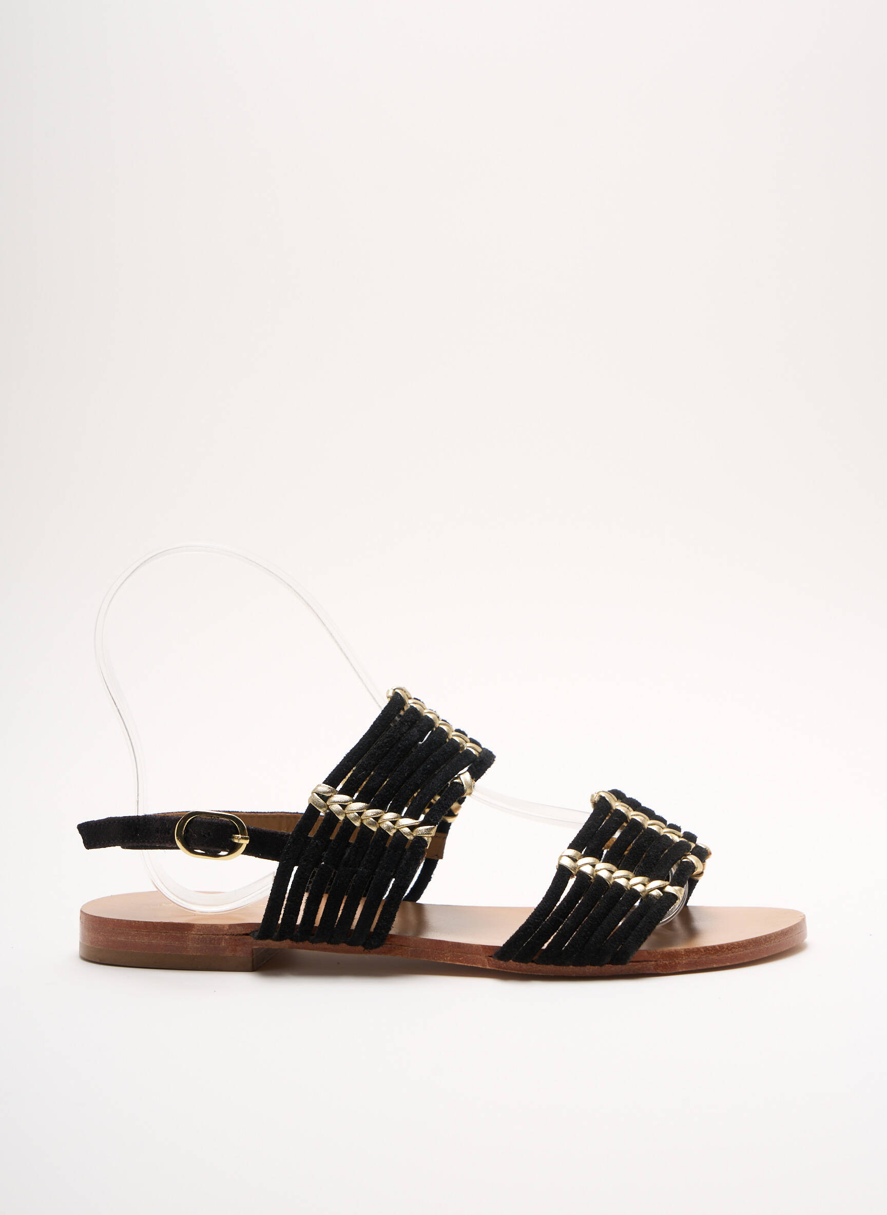 Petite Mendigote Sandales Nu Pieds Femme couleur noir