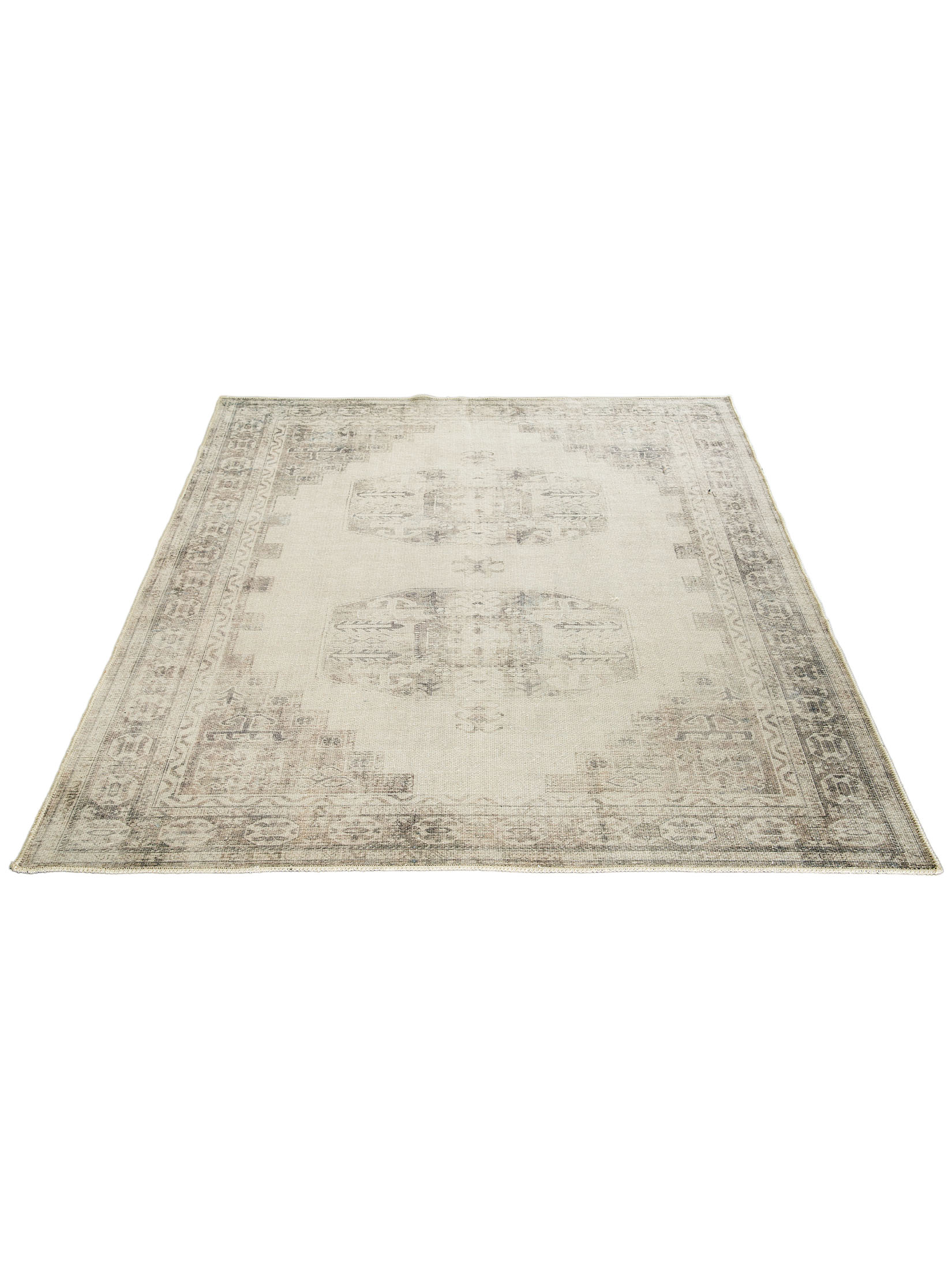 Rodano Vintage-Teppich, Hellgrau