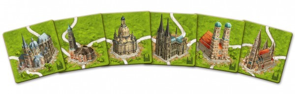 Carcassonne 2. Ed.: Kathedralen in Deutschland (Mini-Erw.)