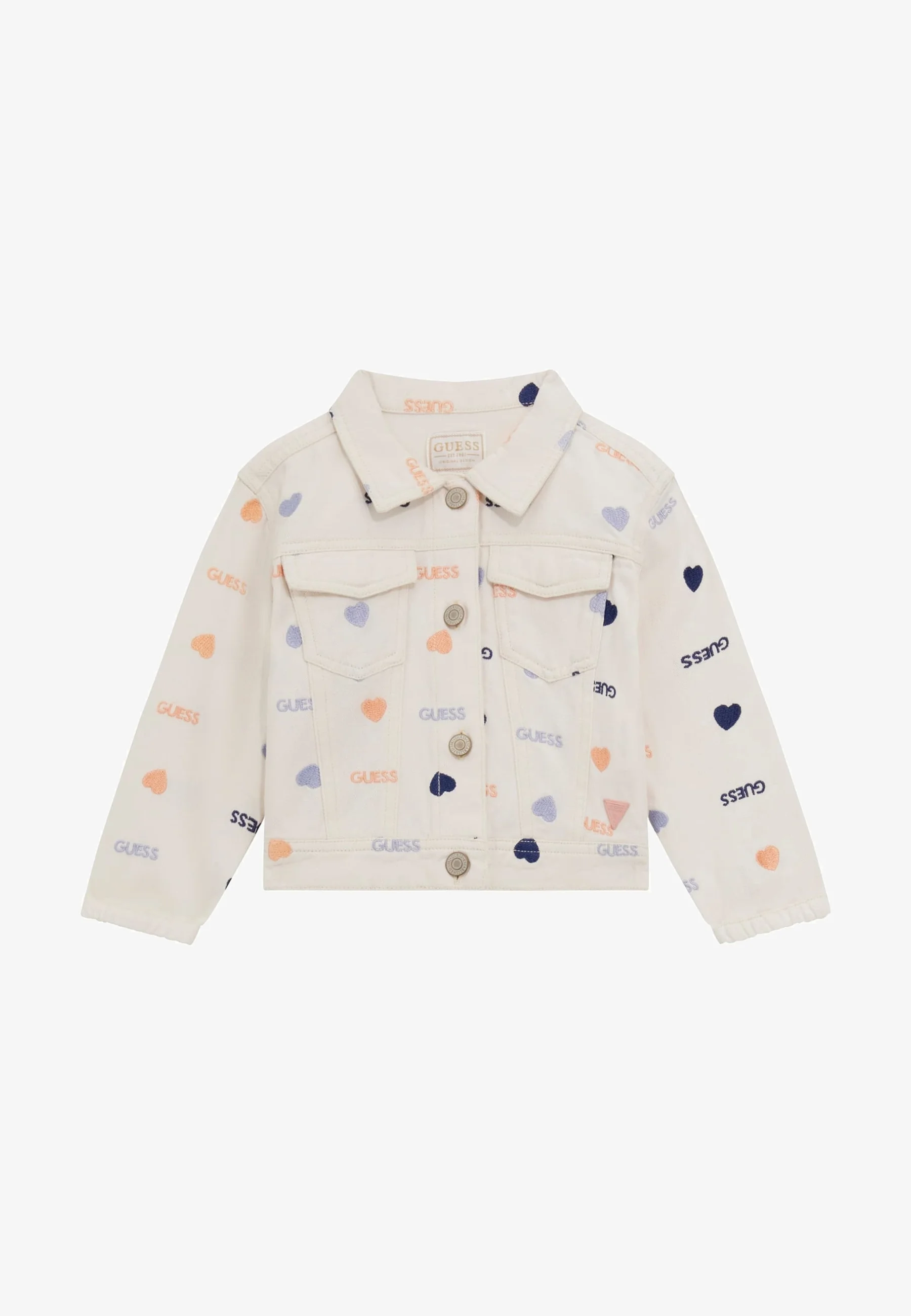 Guess ALLOVER-HERZEN - Chaqueta vaquera