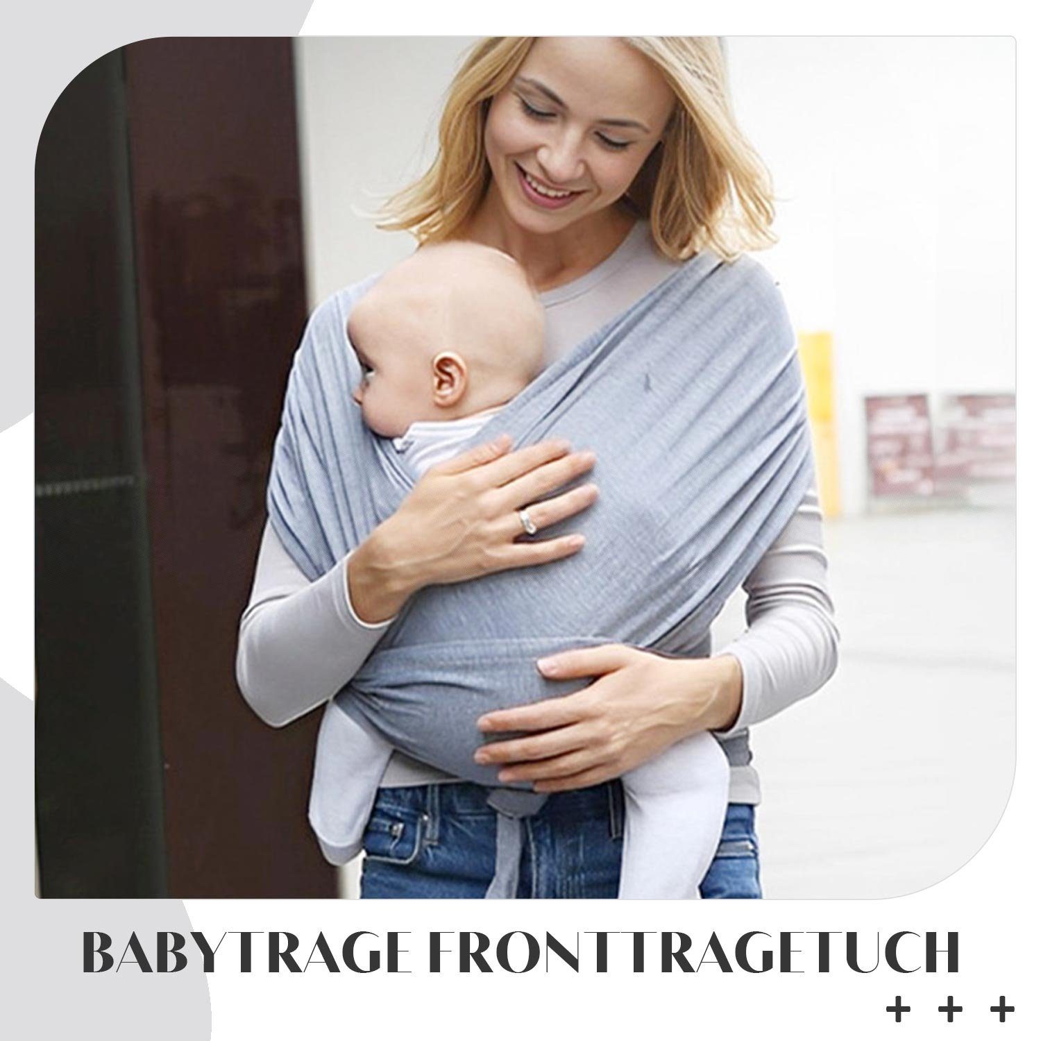 Daisred Tragetuch Babytrage, Babytragetasche für Neugeborene, Kleinkinder