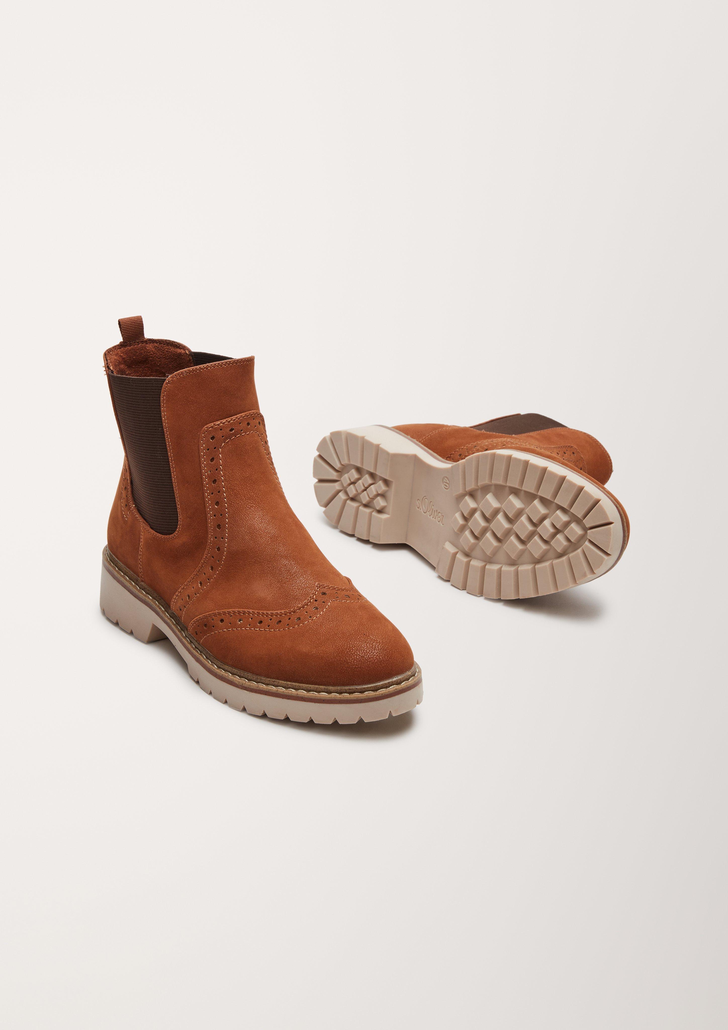 Brouge-Boots in Leder-Optik  101.107.101.25453-311