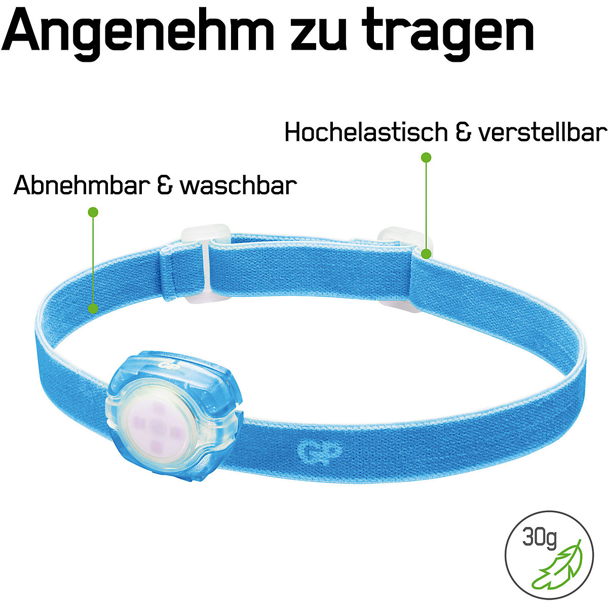 Stirnlampe GP CH31 40lumen 2X CR2025 Blau