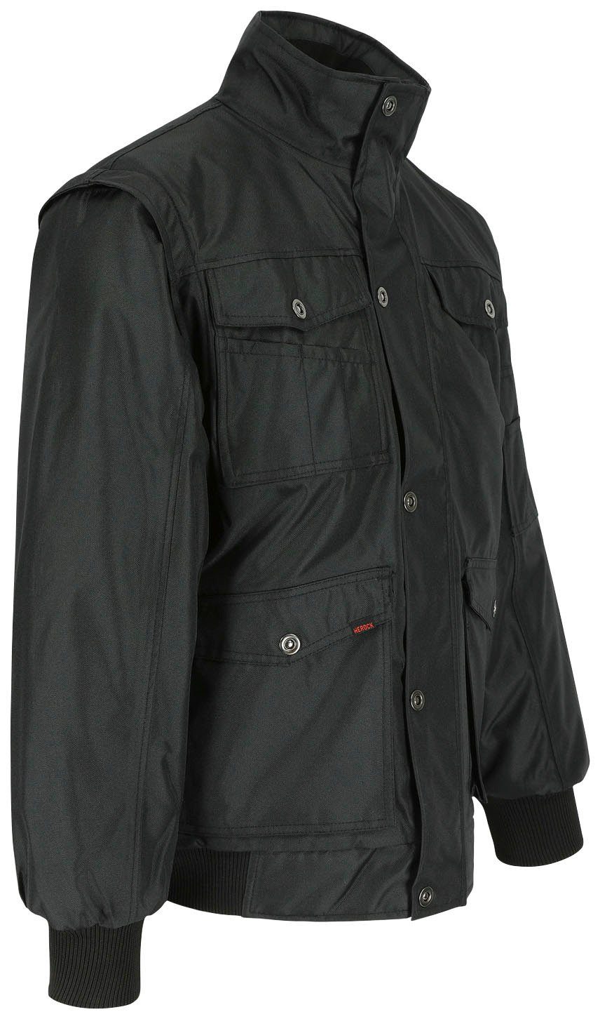 Herock Arbeitsjacke Balder Jacke Atmungsaktive, wasserabweisende & winddichte Jacke mit vielen Taschen