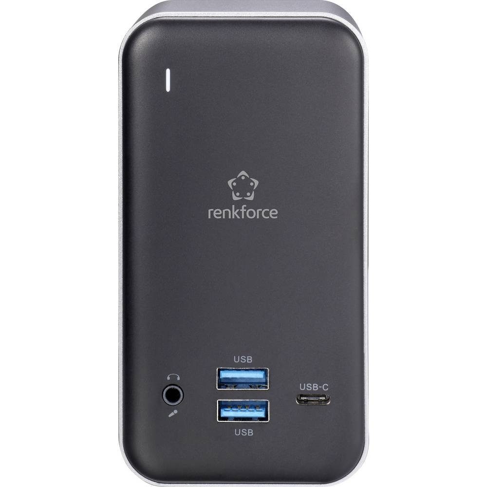 Renkforce Laptop-Dockingstation USB-C® Dock Notebook Dockingstation, inkl. Ladefunktion