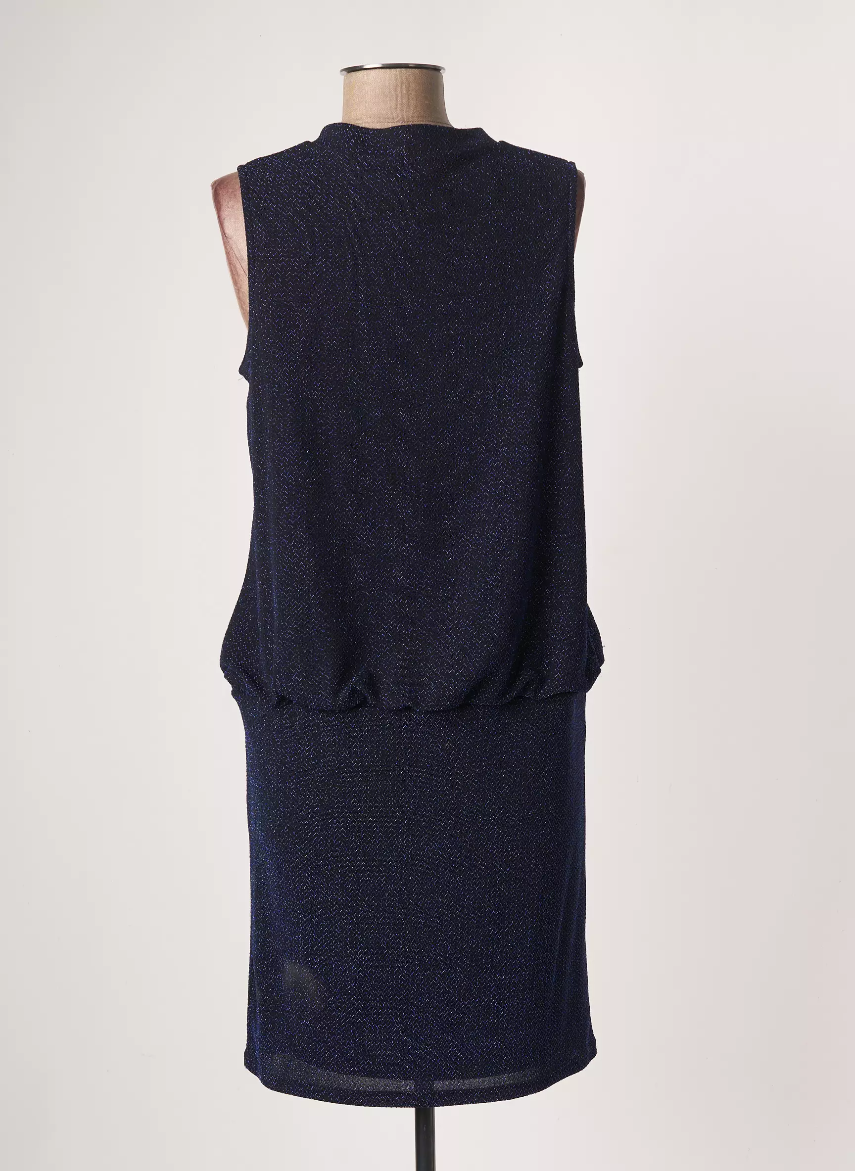 Maille Demoiselle Robes Mi Longues Femme couleur bleu