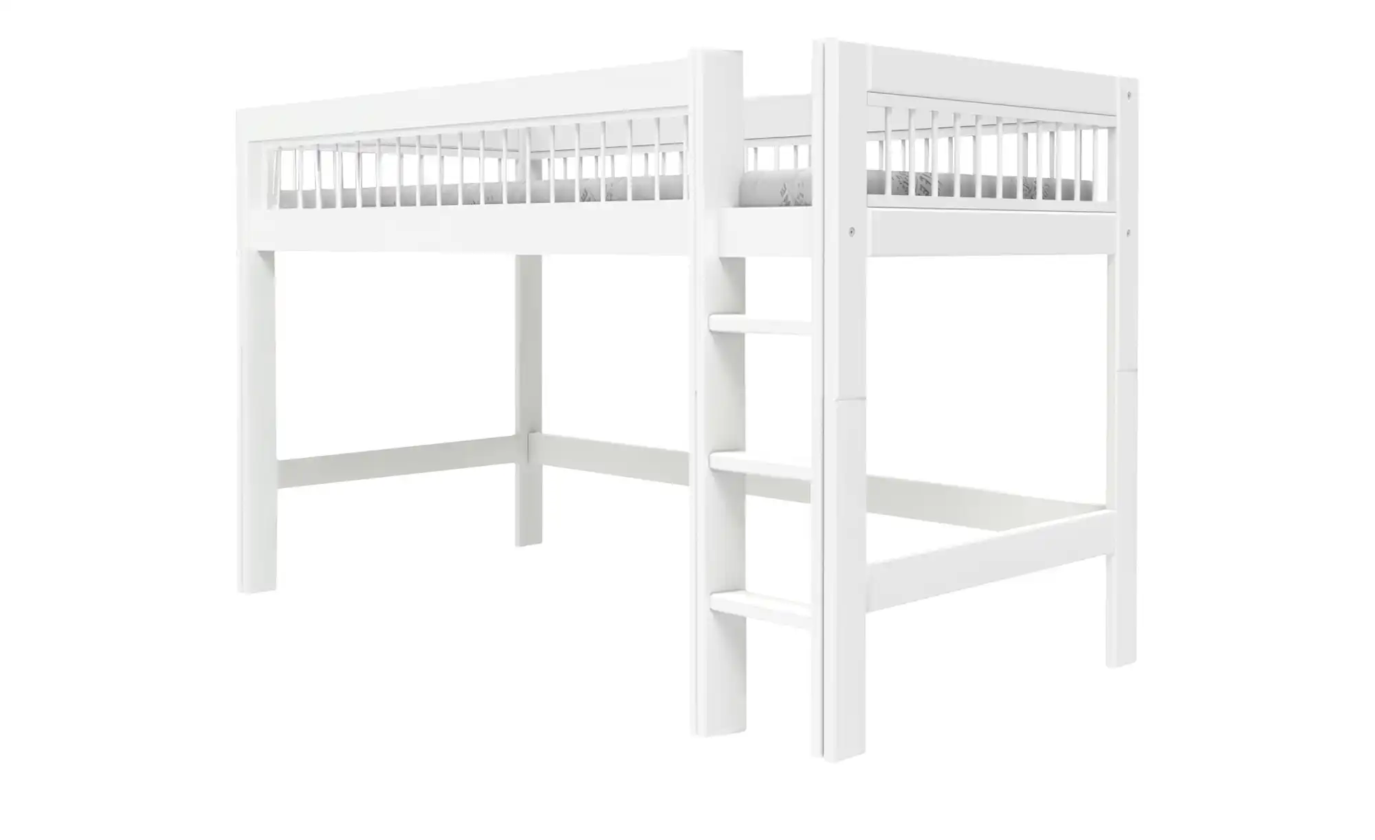Halbhohes Bett mit gerader Leiter Breeze